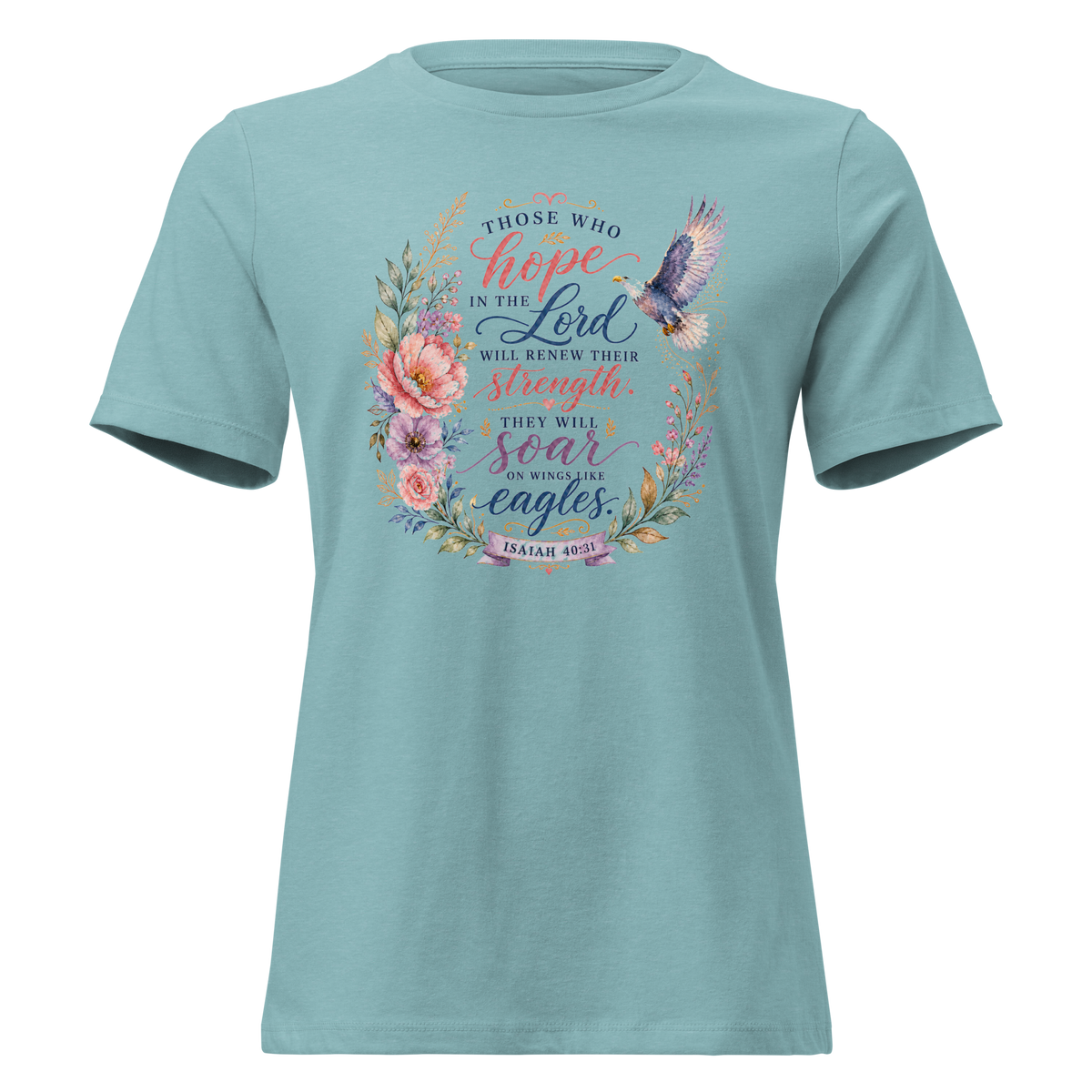 Isaiah 40:31 Women's Relaxed Fit T-Shirt | Faith-Inspired Tee