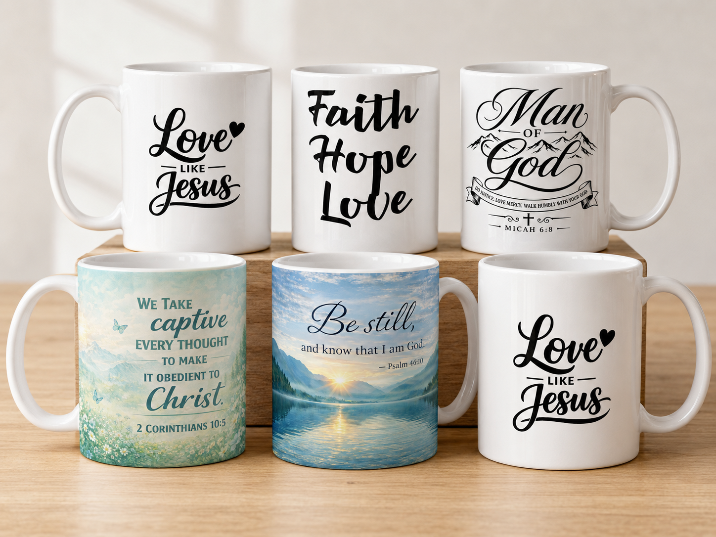 Faith-Inspired Scripture Coffee Mugs | Christian Gifts for Him - Rooted ...