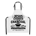 Jesus cooked over charcoal apron