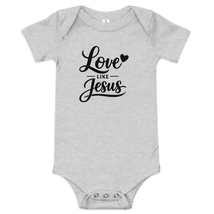 Love like Jesus Baby short sleeve one piece