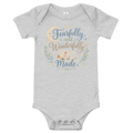 Fearfully and Wonderfully Made Lamb Baby short sleeve one piece
