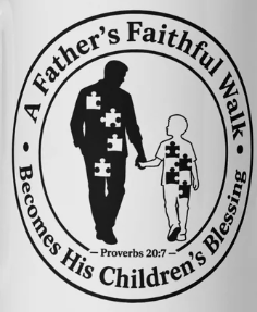 His Legacy of Faith | Proverbs 20:7 Christian Dad Mug In Circle