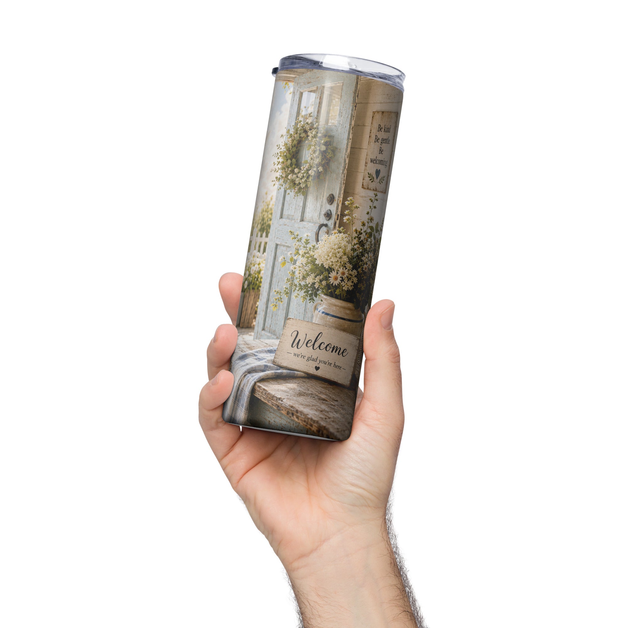 Hebrews 13:2 Stainless Steel Tumbler – Faith-Inspired Gift