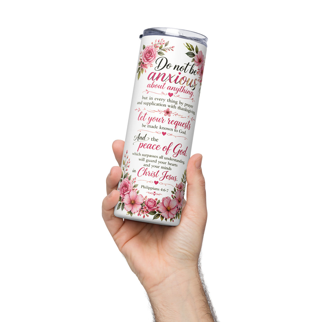 do not be anxious travel mug