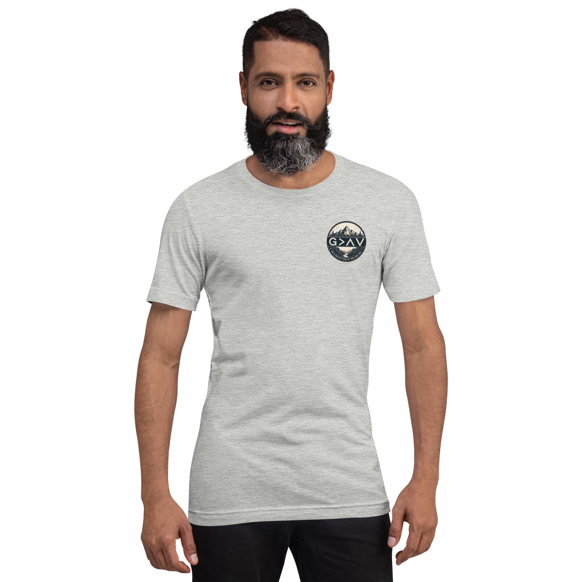 God is Greater Than the Highs and Lows – Unisex Christian T-Shirt