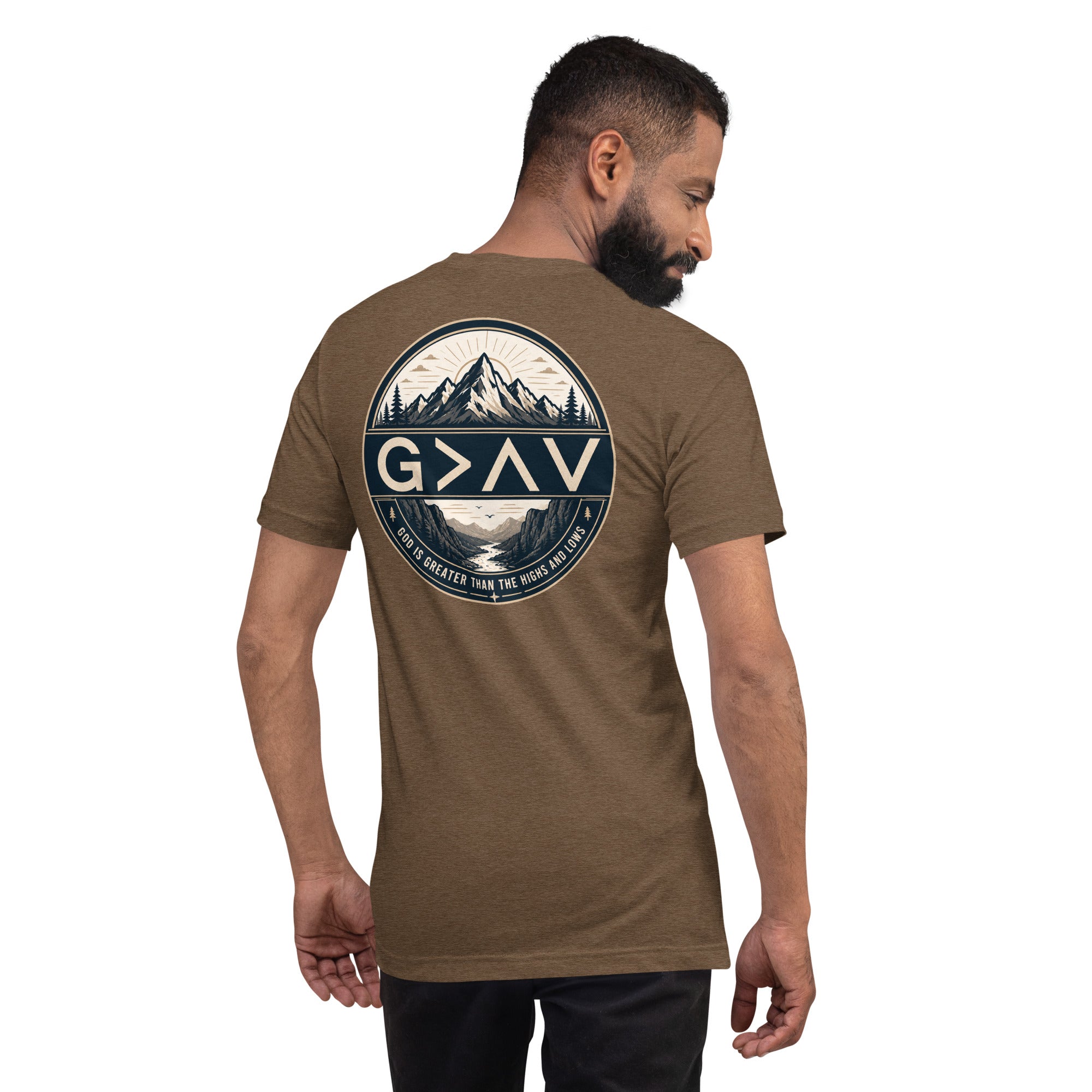 God is Greater Than the Highs and Lows – Unisex Christian T-Shirt