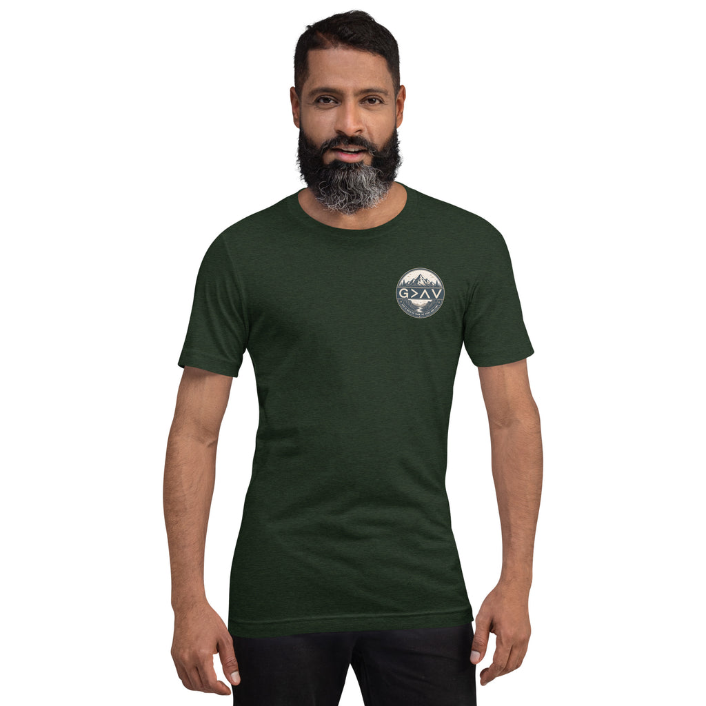 God is Greater Than the Highs and Lows – Unisex Christian T-Shirt