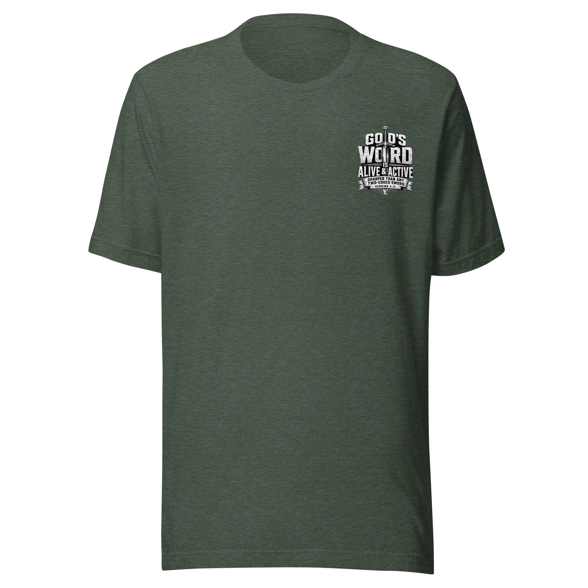 Hebrews 4:12 Faith T-Shirt | God's Word is Alive and Active