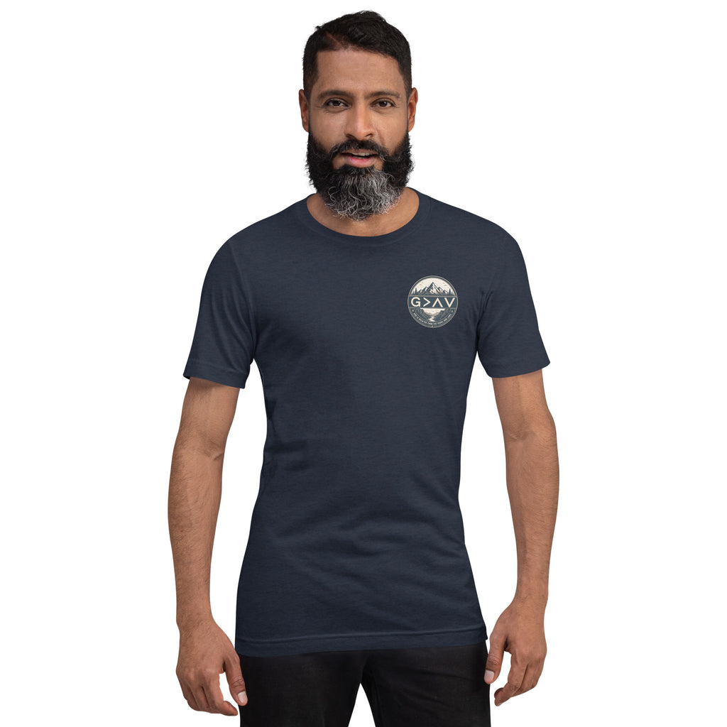 God is Greater Than the Highs and Lows – Unisex Christian T-Shirt