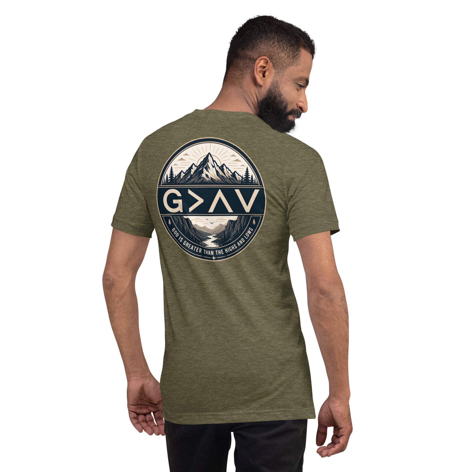 God is Greater Than the Highs and Lows – Unisex Christian T-Shirt