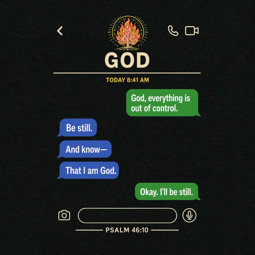 Psalm 46-10 Text from God, " Be Still and know that I am God" Triblend T-shirt