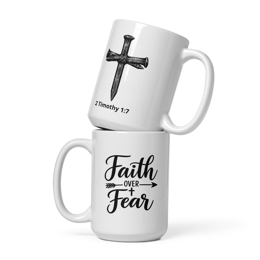 Faith over fear mug