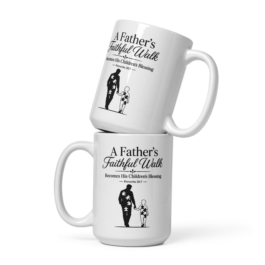 A Father's Faithful Walk | Proverbs 20:7 Coffee Mug