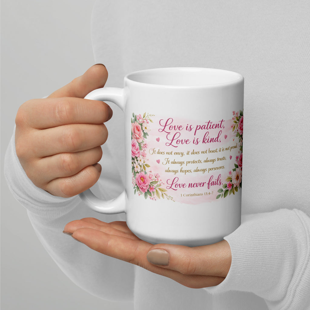 Love Is Patient, Love Is Kind — 1 Corinthians 13:4-7 Coffee Mug
