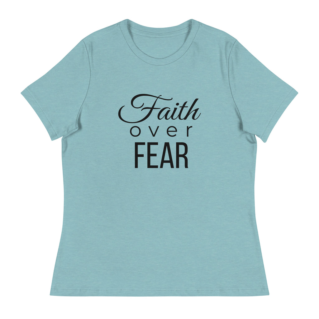 Faith Of Fear T Shirt Heather heather blue