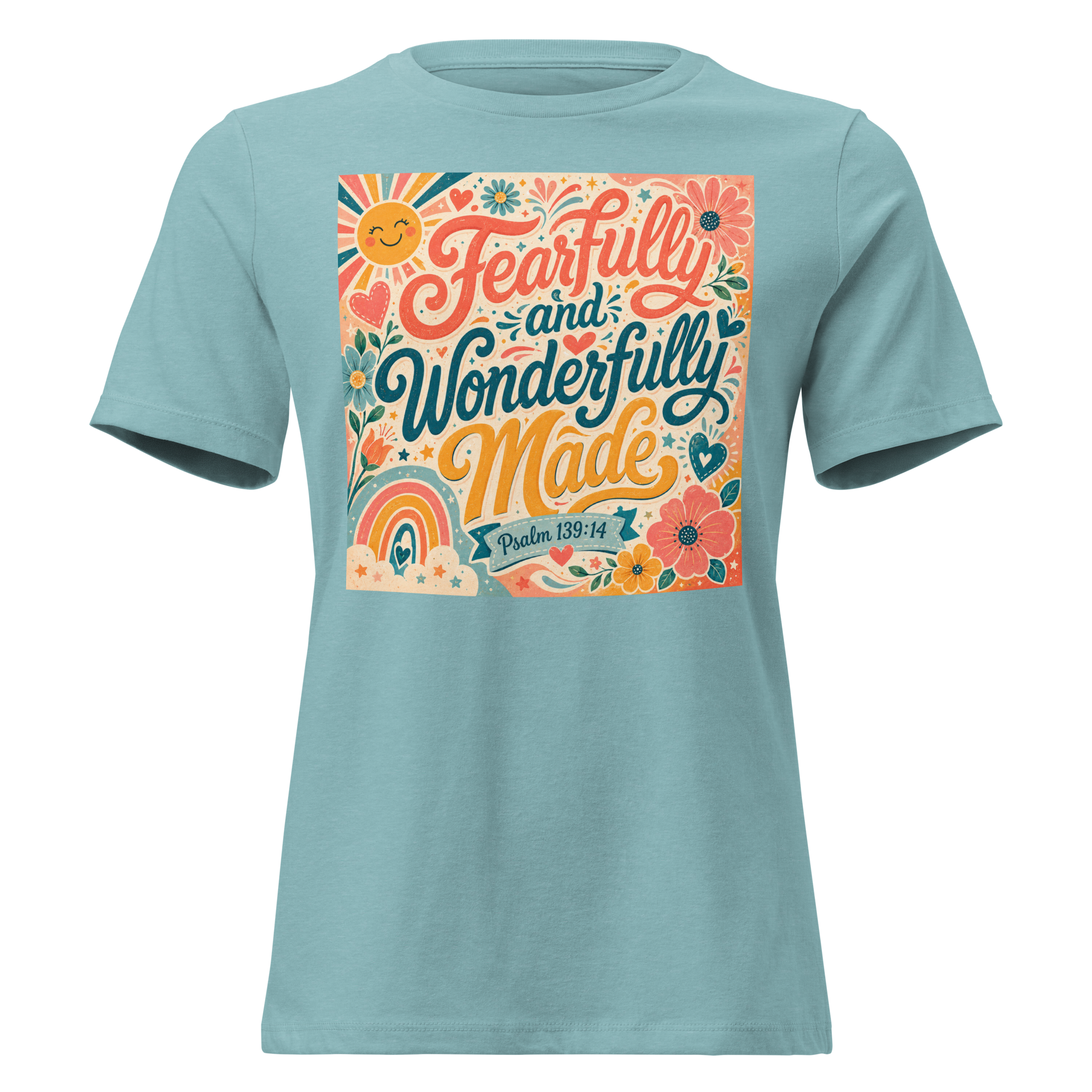 Fearfully and wonderfully made Psalm 139-14 T-shirt