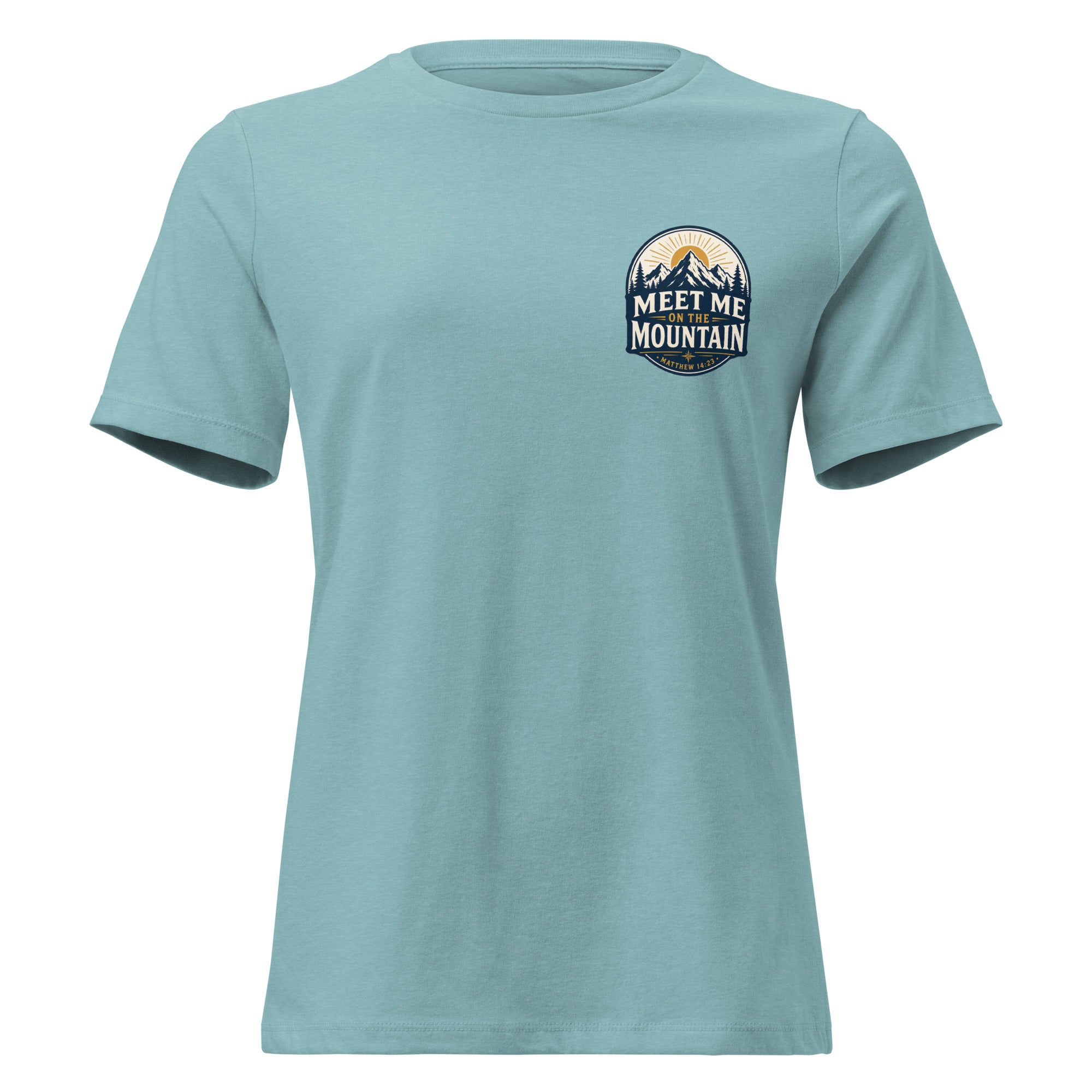 Meet Me on the Mountain Front and Back Women's Relaxed T-Shirt