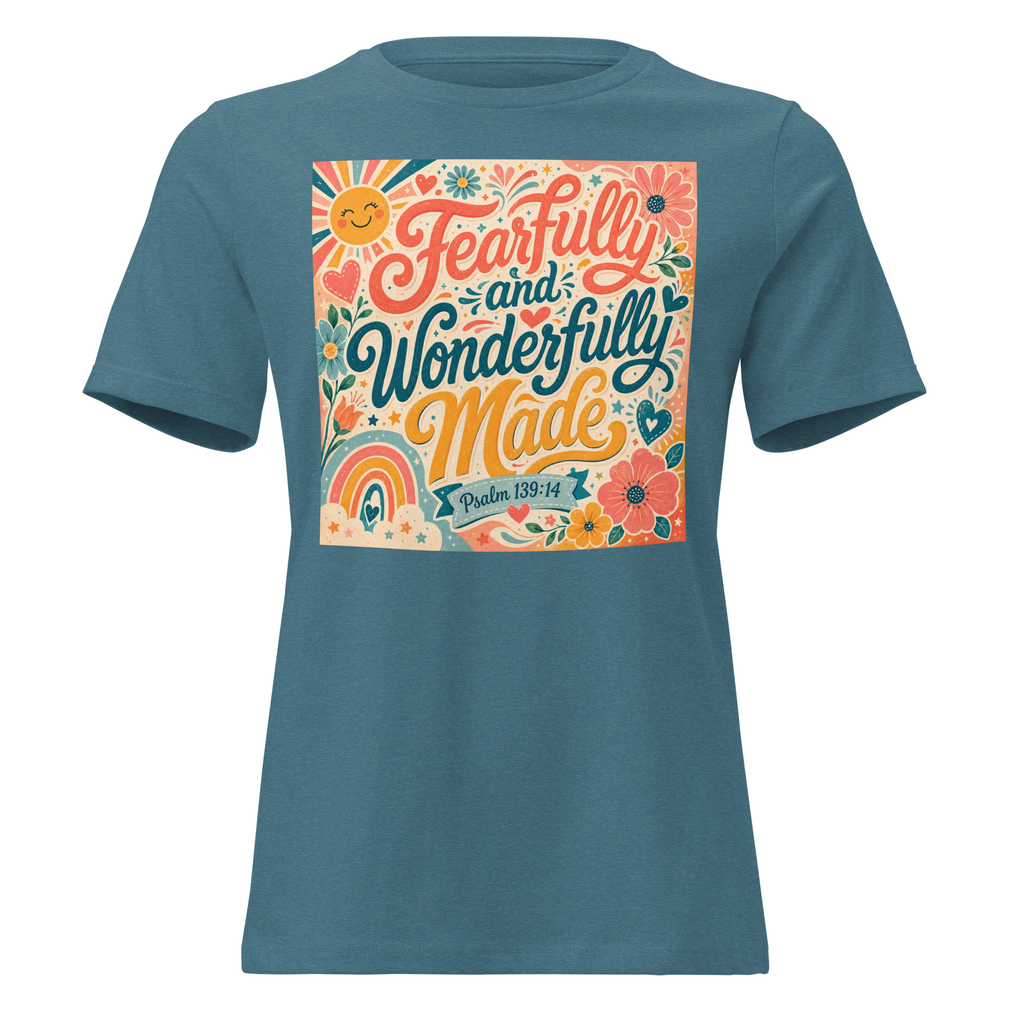 Fearfully and wonderfully made Psalm 139-14 T-shirt
