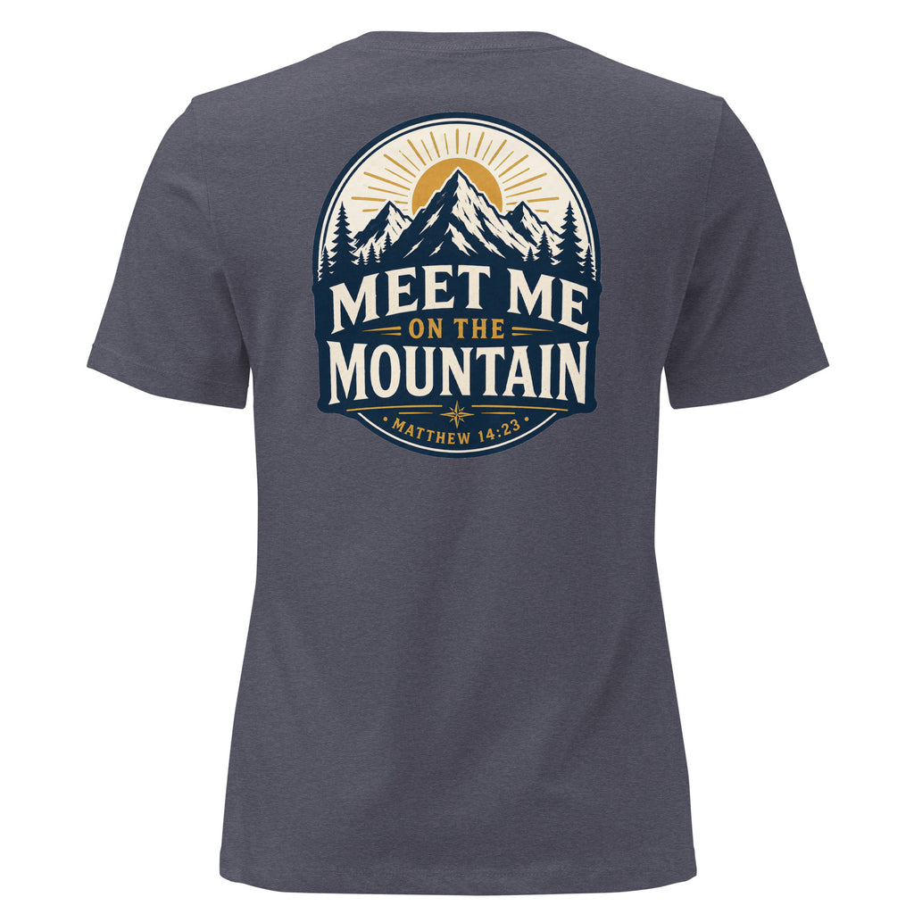 Meet Me on the Mountain Front and Back Women's Relaxed T-Shirt