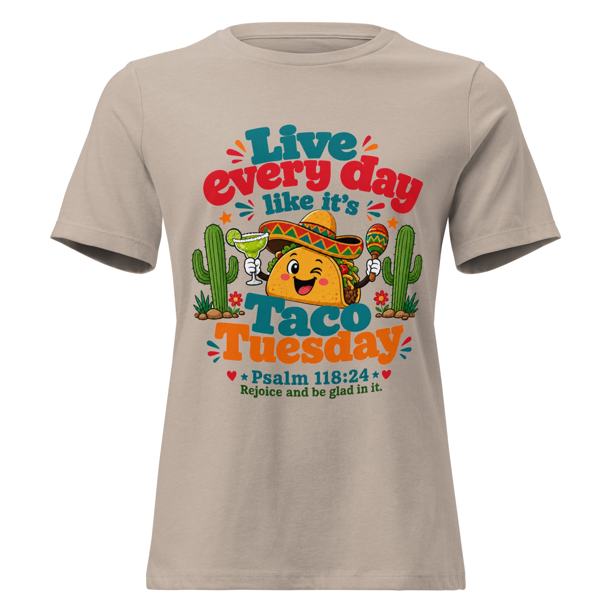 Taco Tuesday Women's Relaxed T-Shirt – Faith & Fun Christian Tee