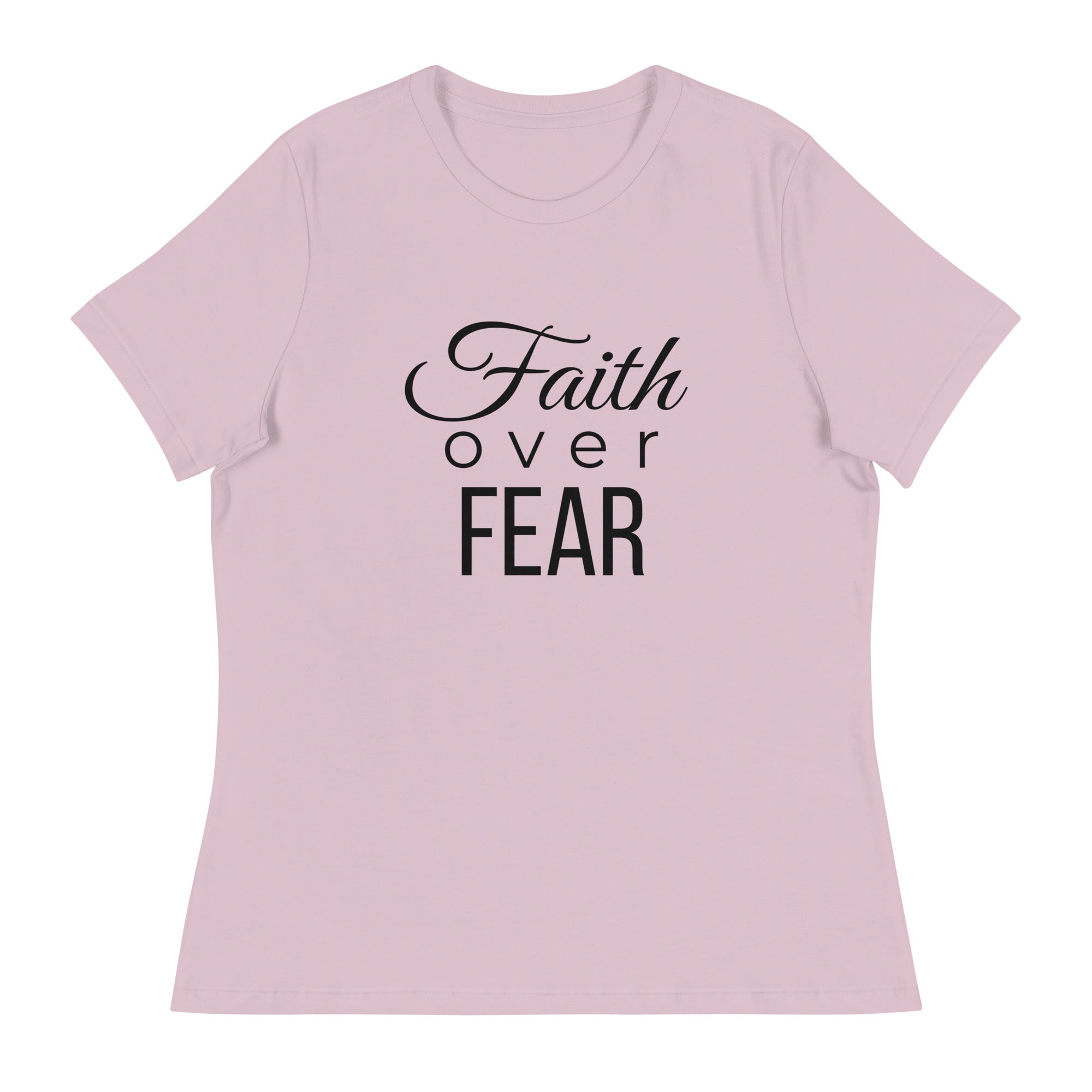 Faith Of Fear T Shirt Heather pink