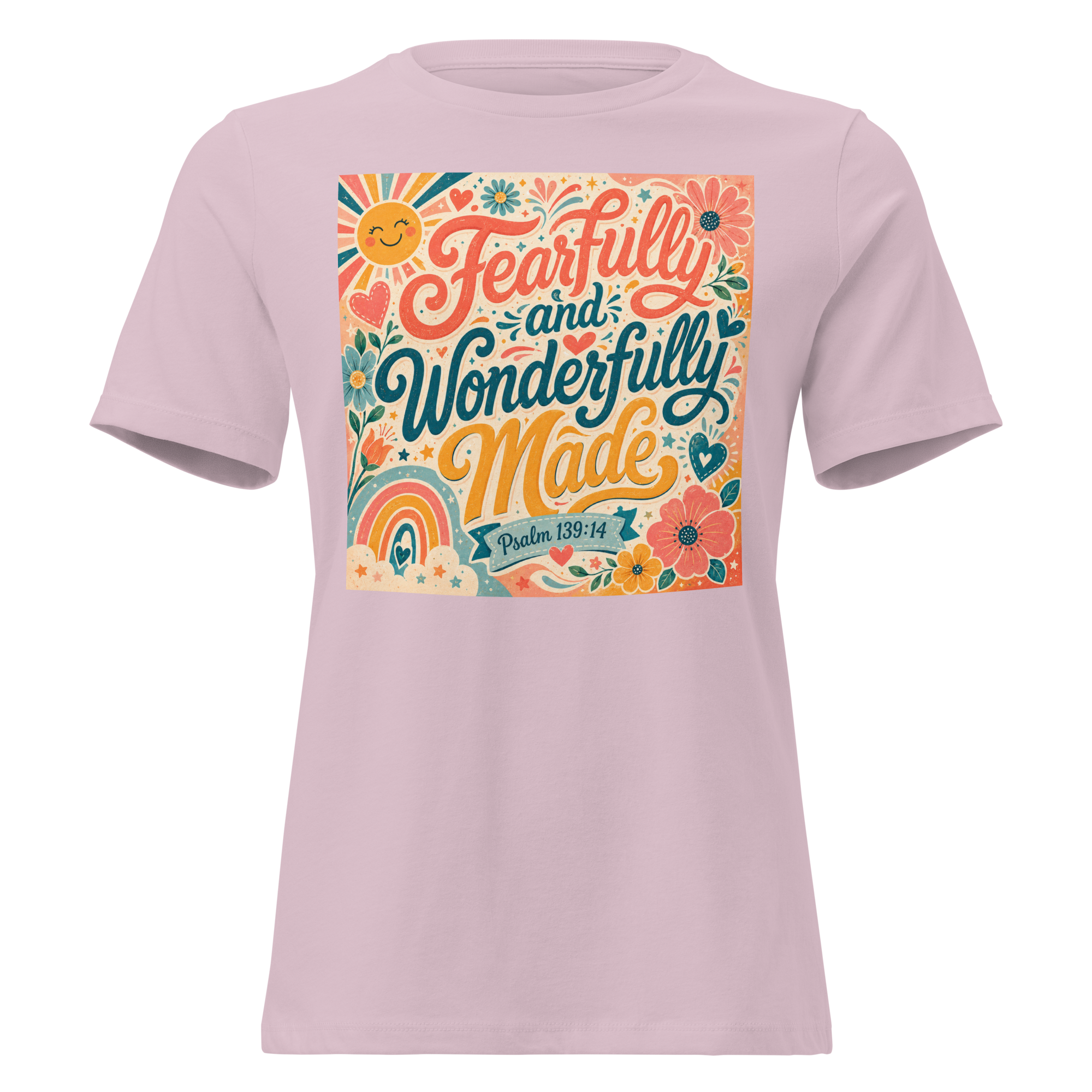 Fearfully and wonderfully made Psalm 139-14 T-shirt