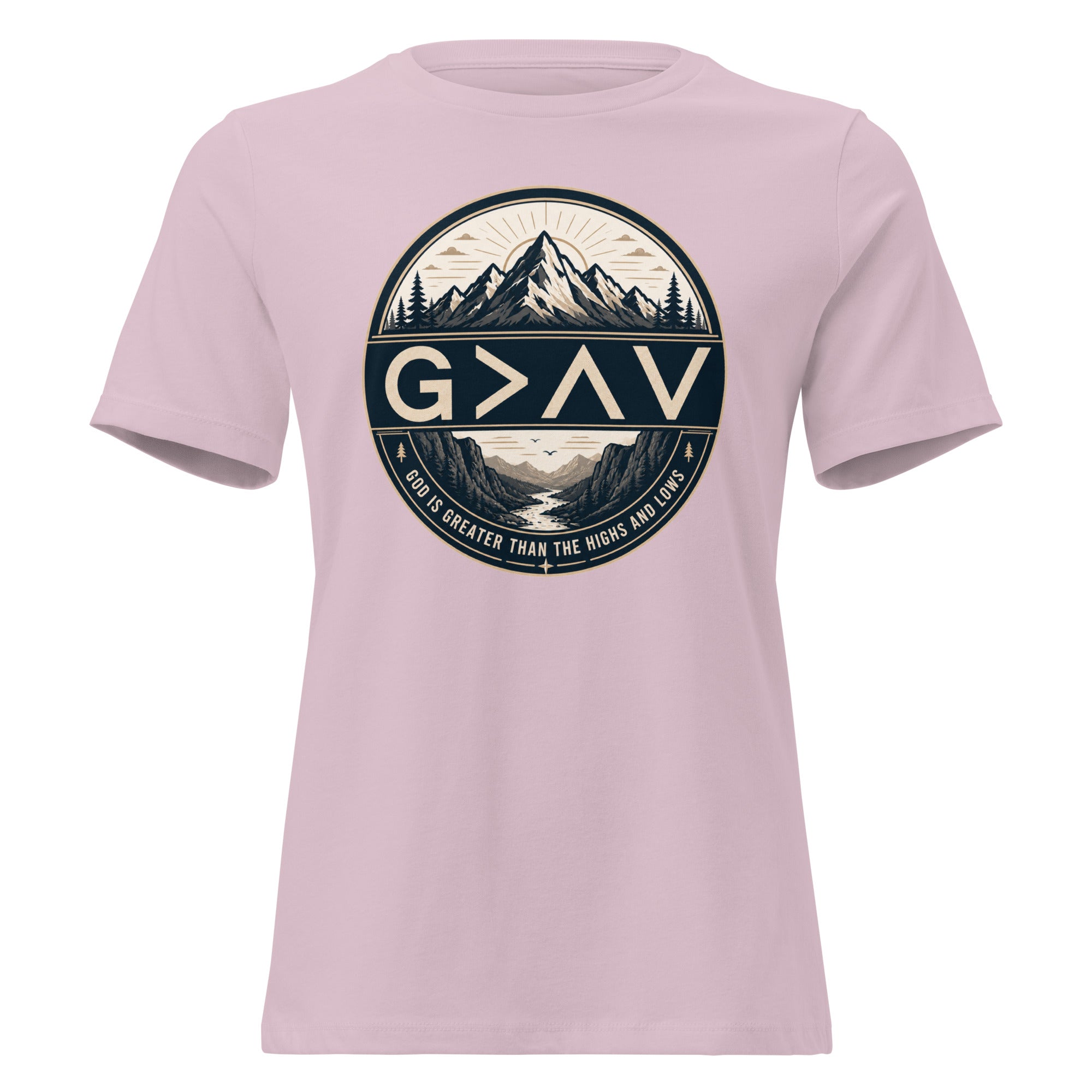 God is Greater – Women's Relaxed Fit Christian T-Shirt