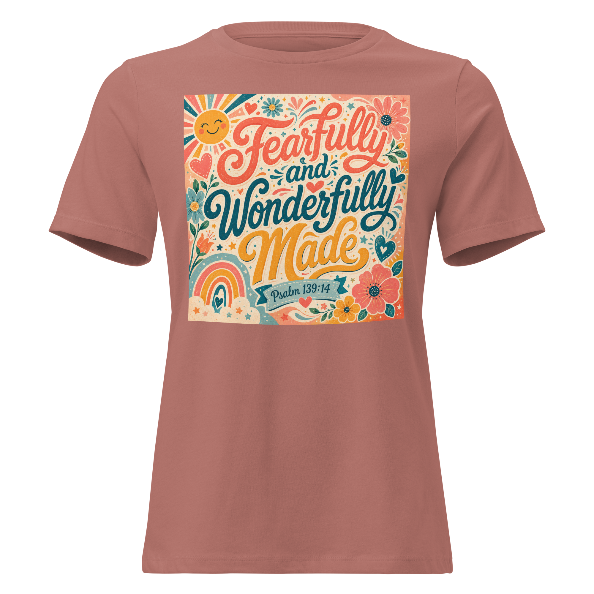 Fearfully and wonderfully made Psalm 139-14 T-shirt