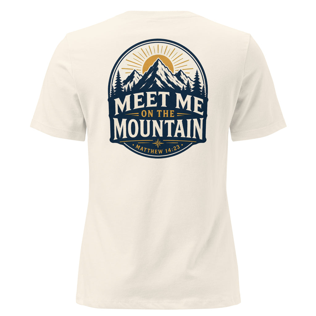 Meet Me on the Mountain Front and Back Women's Relaxed T-Shirt
