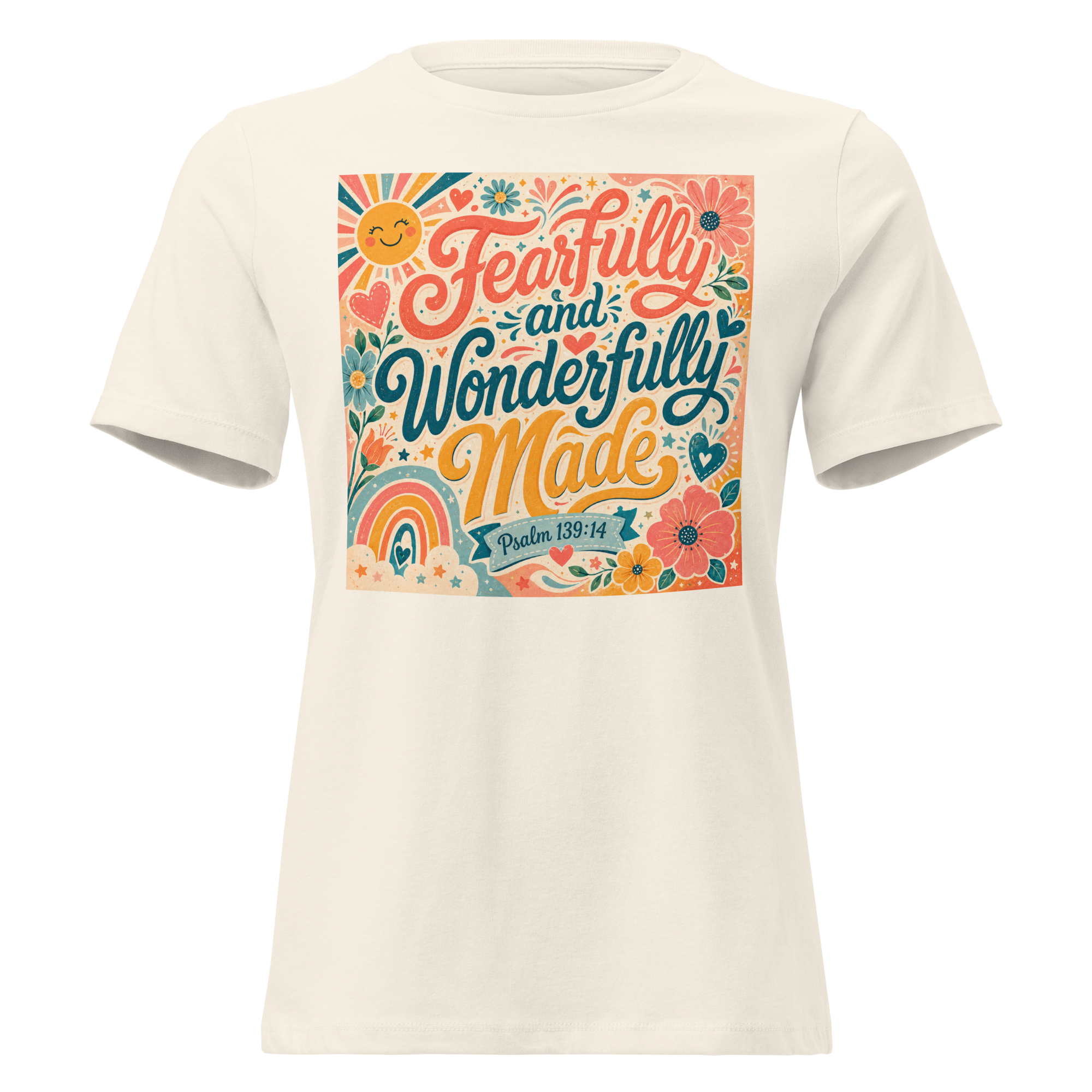 Fearfully and wonderfully made Psalm 139-14 T-shirt