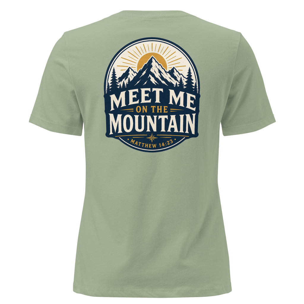 Meet Me on the Mountain Front and Back Women's Relaxed T-Shirt