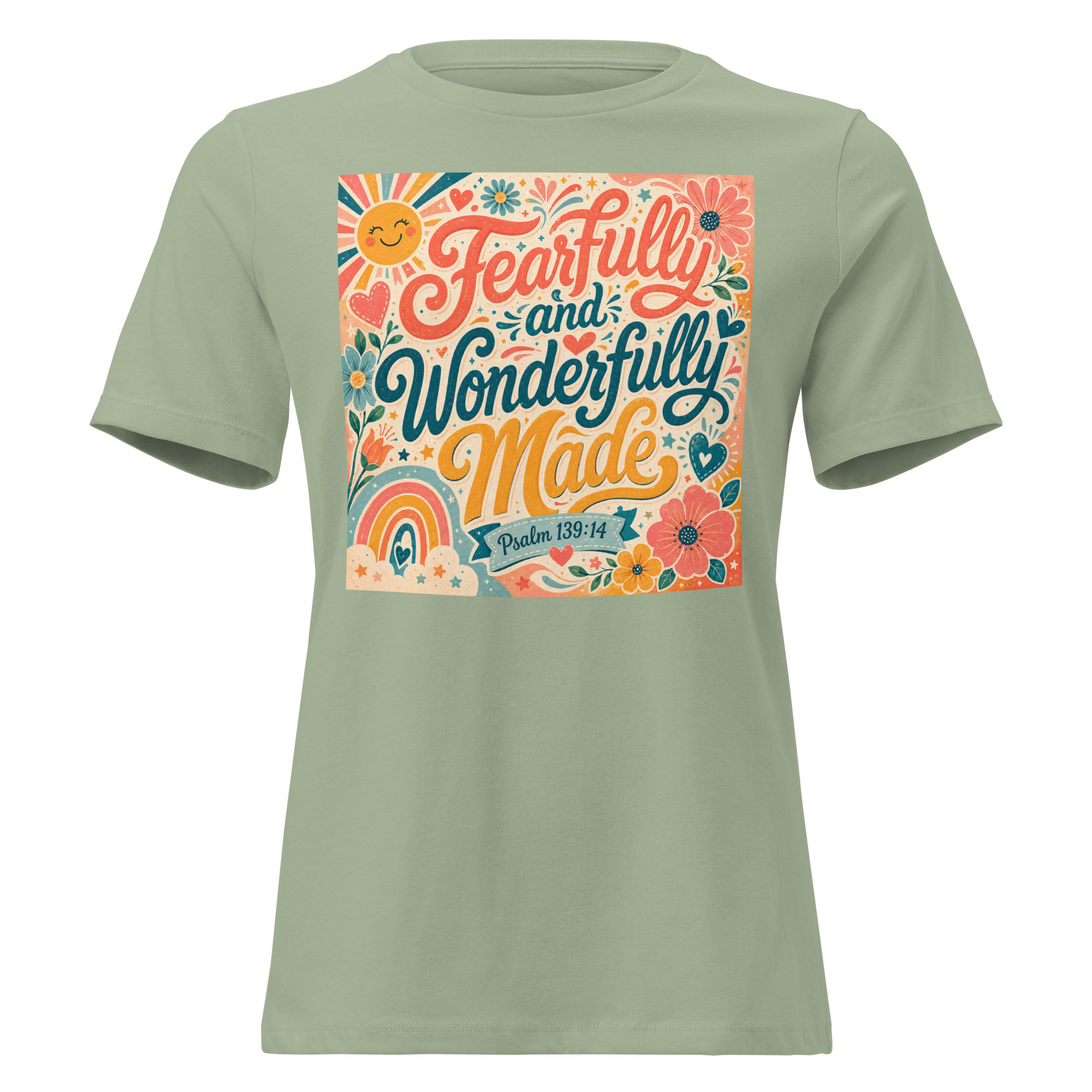 Fearfully and wonderfully made Psalm 139-14 T-shirt