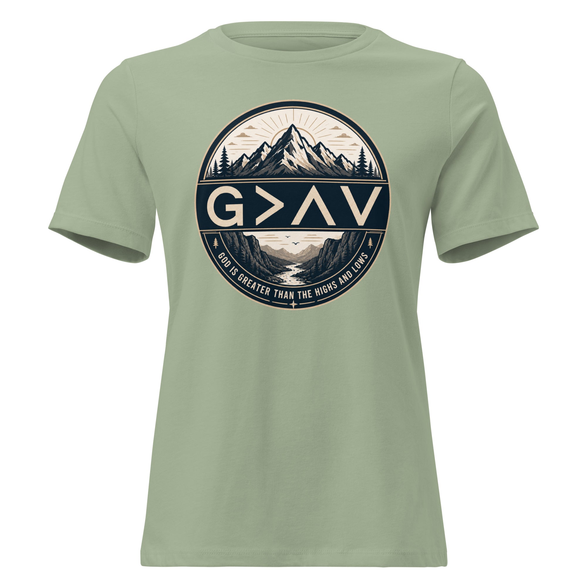 God is Greater – Women's Relaxed Fit Christian T-Shirt