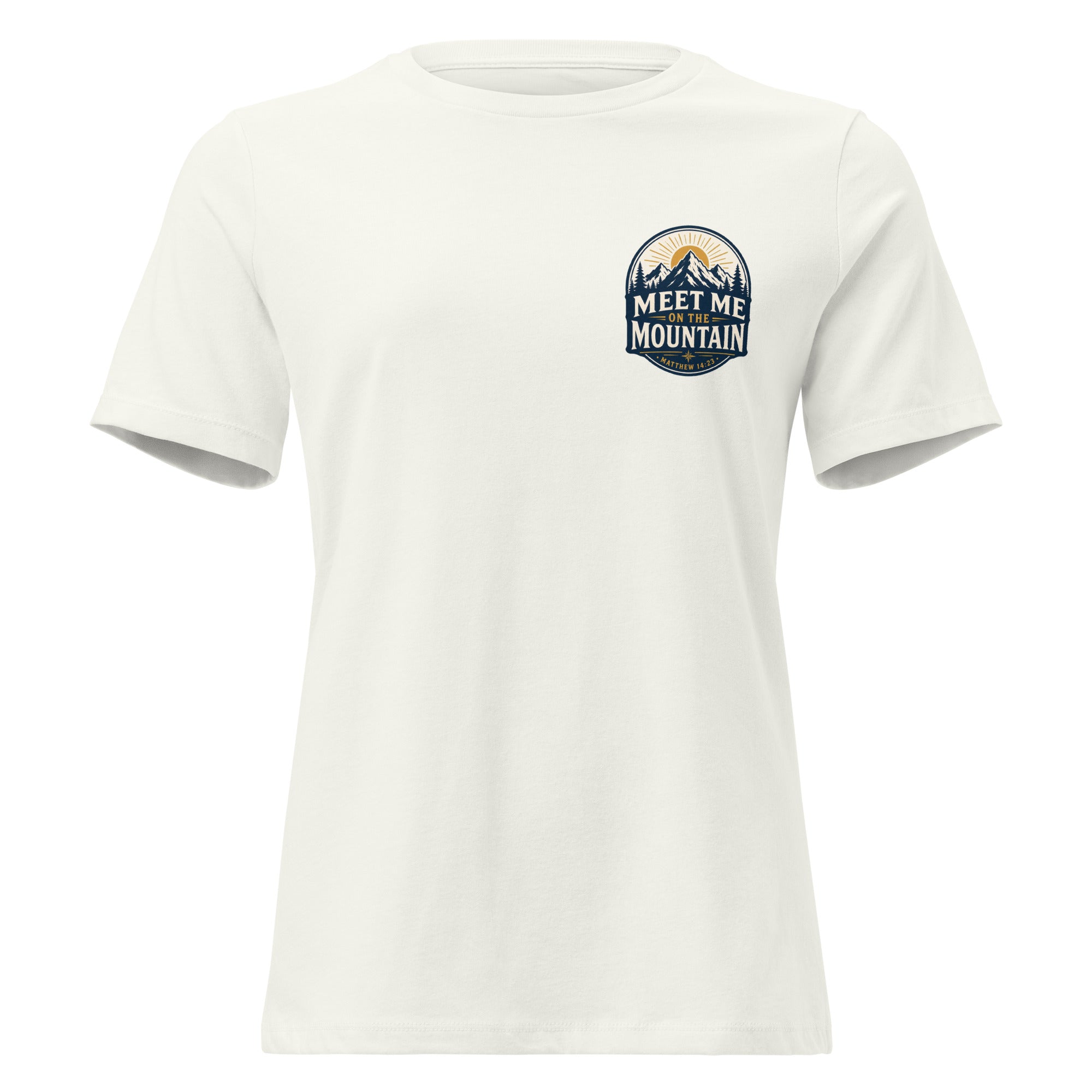 Meet Me on the Mountain Front and Back Women's Relaxed T-Shirt