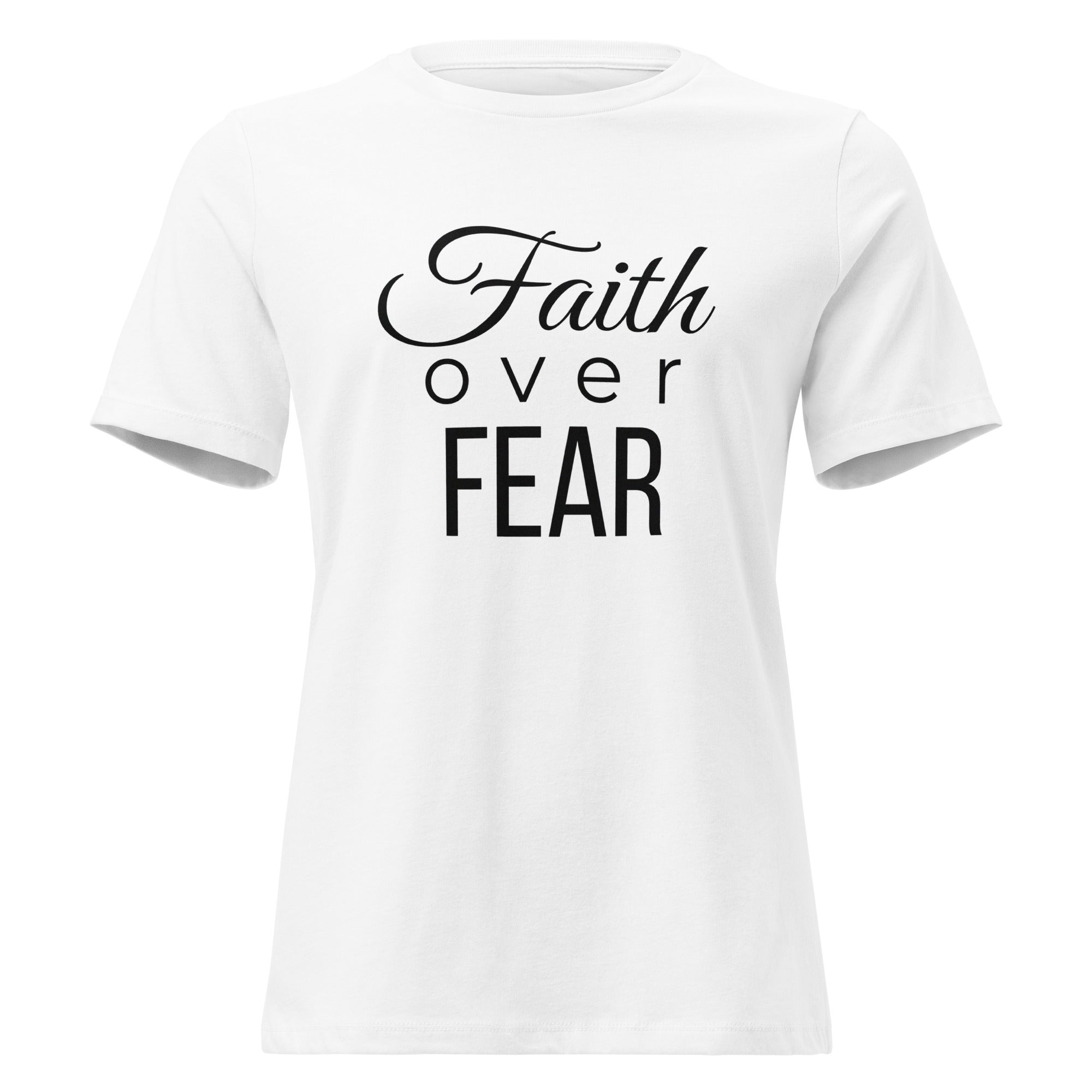 Faith Of Fear T Shirt Heather white